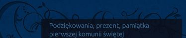 pamiątka pierwszej komunii świętej